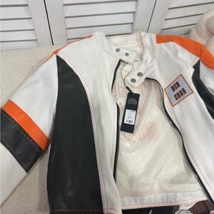 Fashion nova Orange and Black Jacket